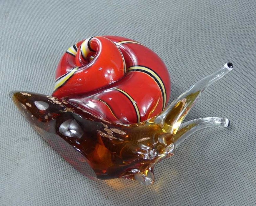 Figura szkło ŚLIMAK muszla figurka MURANO