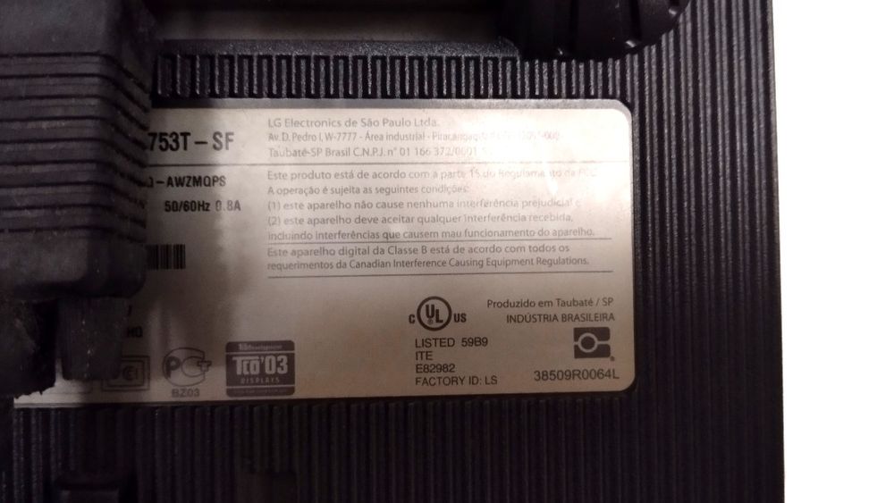 Monitor LG a funcionar423917289242644481