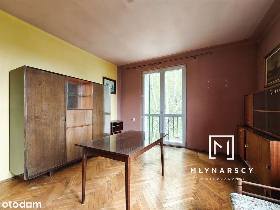 2 pok do remontu | zieleń za oknem | balkon