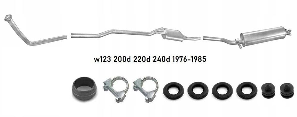 Глушник Mercedes 190 123 124 c180 200 220 250 w202 w210 203