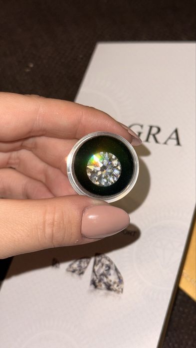 Moissanit 10ct 14mm