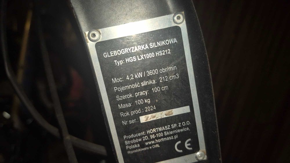 Glebogryzarka HORTMASZ HGS LX 1000 HS212