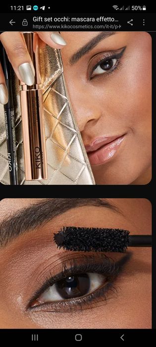 Тушь,набір подарунковий,  Кiko Milano,24 H Long Lasting ,Panoramik Vol