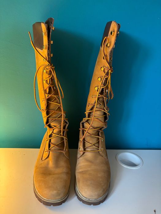 Wysokie skórzane buty Timberland r 38