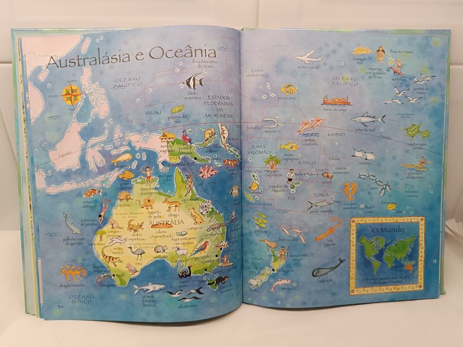Atlas Ilustrado Infantil. Excelente estado