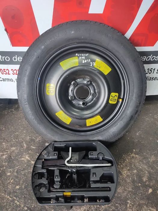 PS41 Kit Pneu Suplente Peugeot 308 de 2017 Furação 5x108