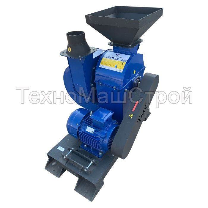 Подрібнювач тріски (молоткова дробарка) CHOPPER 400. Дробилка щепы
