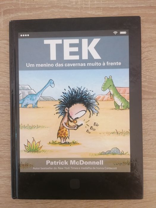 Livro TEK Um menino das cavernas muito à frente de Patrick McDonnell
