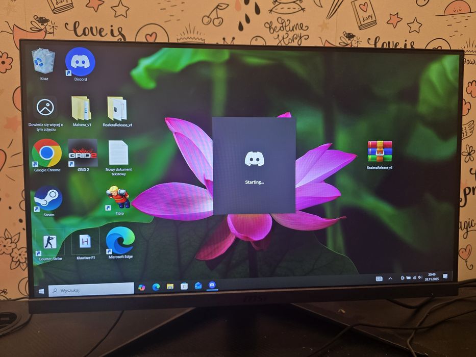 Monitor MSI Optix G251F 24.5" 1920x1080px IPS 165Hz 1 ms