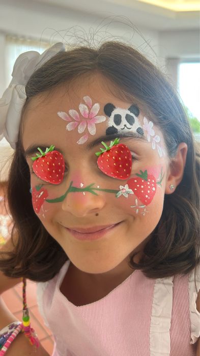 Pinturas faciais e modelação de balões