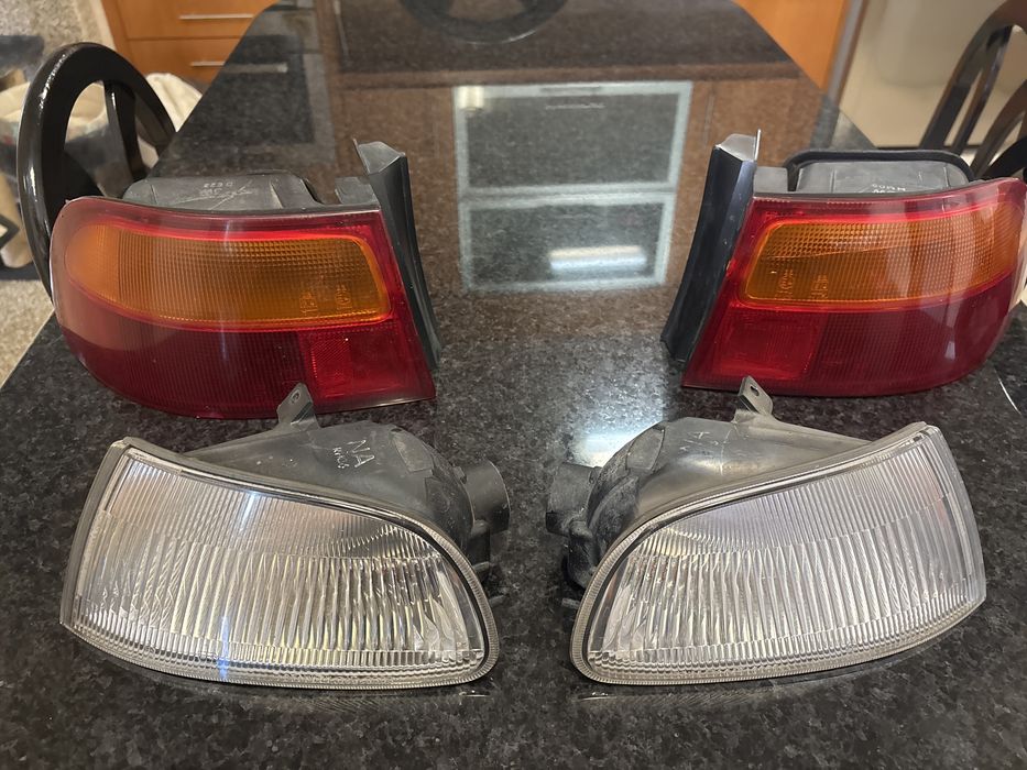 Conjunto de farolins e farois principais  sem lâmpada Honda Civic EH9 1991-1995