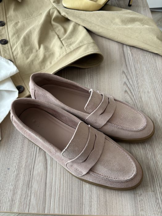 Замшеві лофери  туфлі Zara
