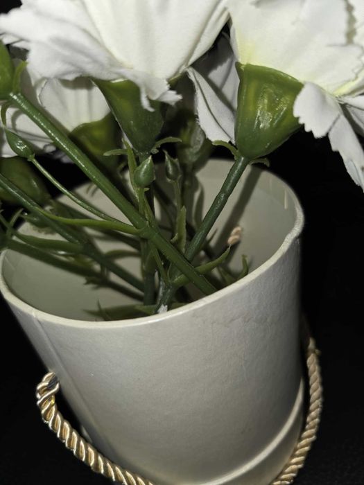 GOŹDZIKI sztuczne kwiaty fejka ikea bukiet 9 szt. wazon ozdobny