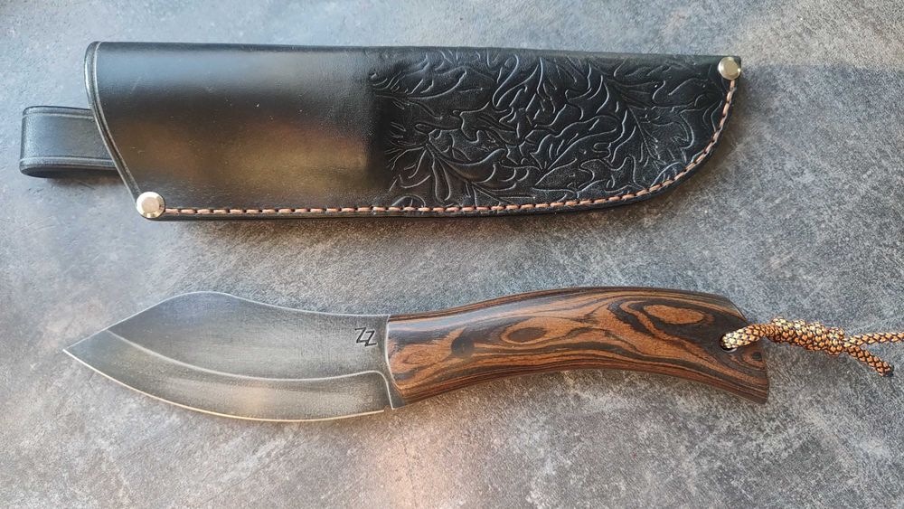 Nóż ZZ CUSTOM Knives, Nessmuk, NCV1, Dymonwood