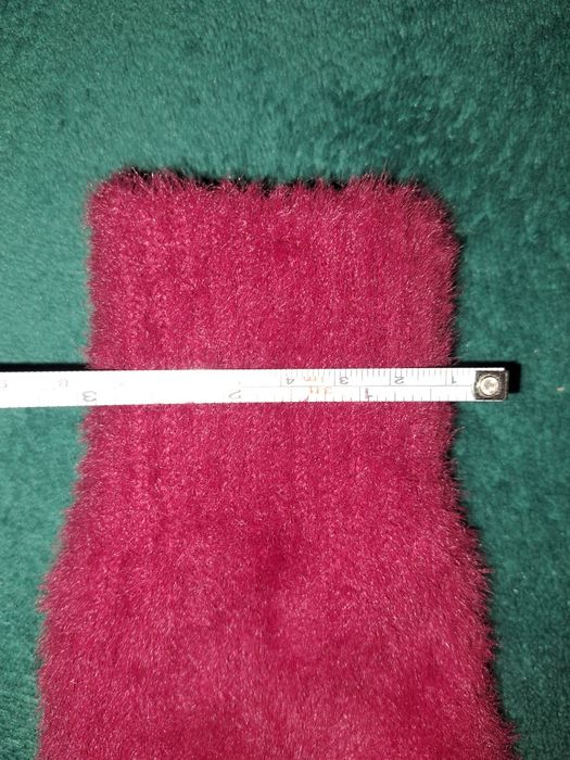 Rękawiczki zimowe, damskie, bordowe, ciepłe