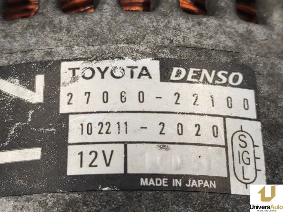 ALTERNADOR TOYOTA COROLLA VERSO 2002 -2706022100