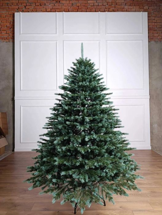 Аляска найпишніша лита ялинка Siga group з блакитними кінчиками, ёлка