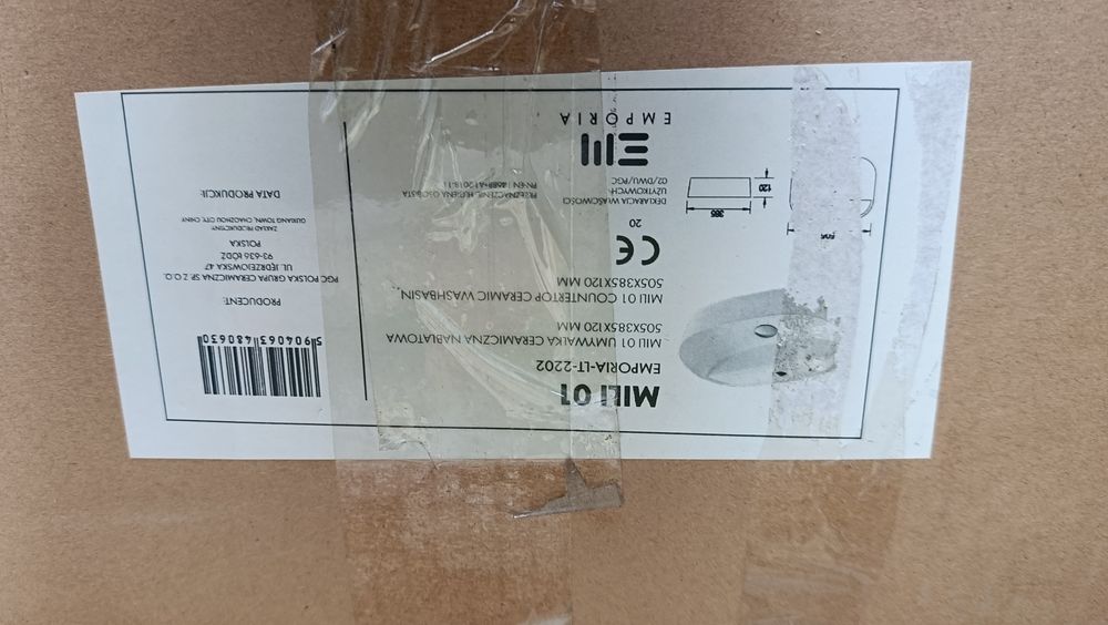 MILI 01 Umywalka ceramiczna