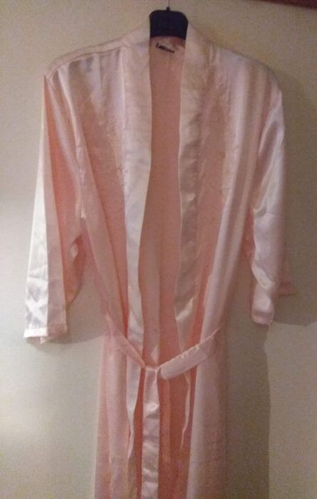 Conjunto cetim rosa 3 peças