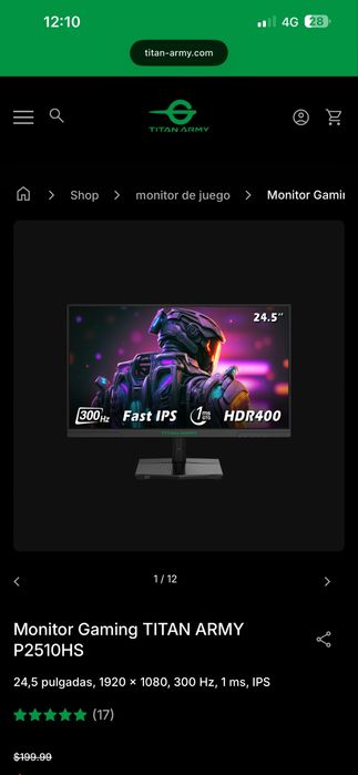 Titan Army P2510HS — 24,5” FHD 300Hz Gaming