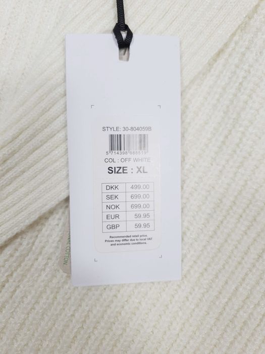Lindbergh White Cardigan R. Xl