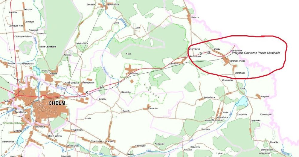 Teren pod inwestycje_Dorohusk_Przejście graniczne Polska – Ukraina