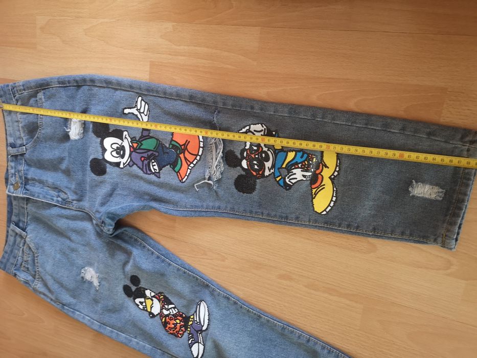Spodnie jeans Mickey rozmiar L