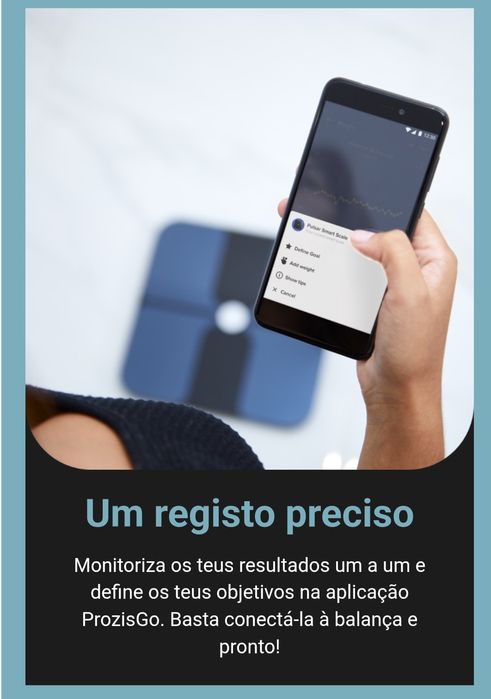 Balança fitness com monitor cardiaco