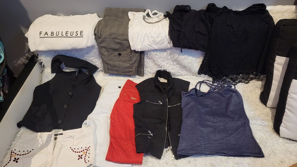 Duży karton damskich ciuchów M/L