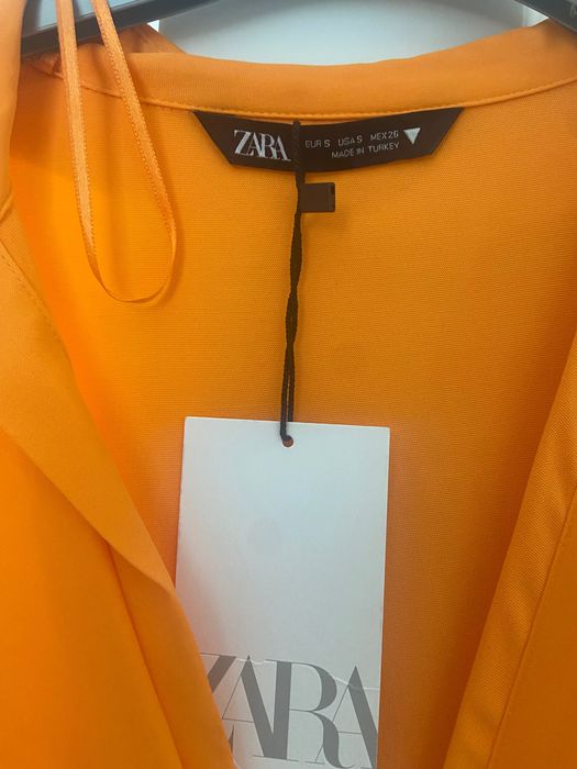 Pomarańczowa sukienka Zara S