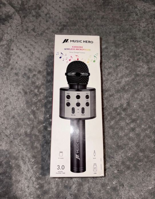 Mikrofon z głośnikiem Bluetooth Music Hero 5w czarny