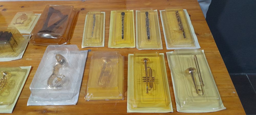 Instrumentos em miniatura colecção (25 peças)