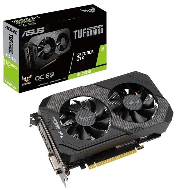 Видеокарта NVIDIA Asus TUF Gaming V2 GTX 1660 Super 6Gb