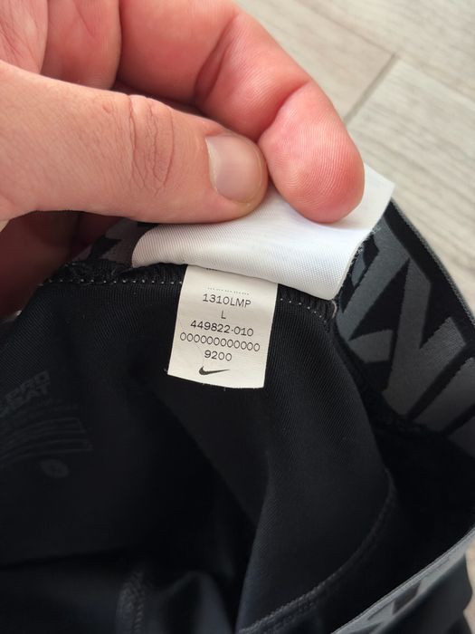 Sportowe Termiczne Męskie Legginsy Nike Pro Combat Spodnie Swoosh