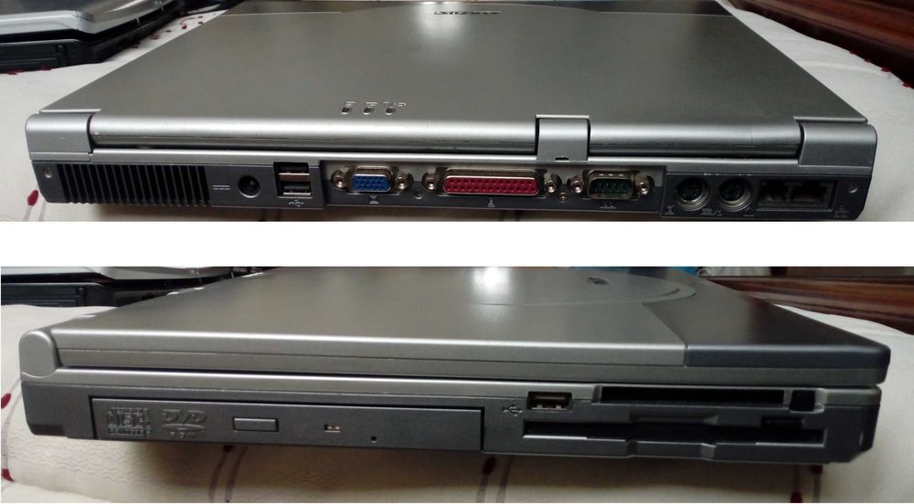 Very old laptop with floppy disk and DVD drives64409516410370121