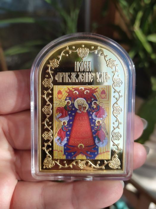 Позолочені медалі з Іконами! В позолоті! Монетний Двір Княжий. Пруф !
