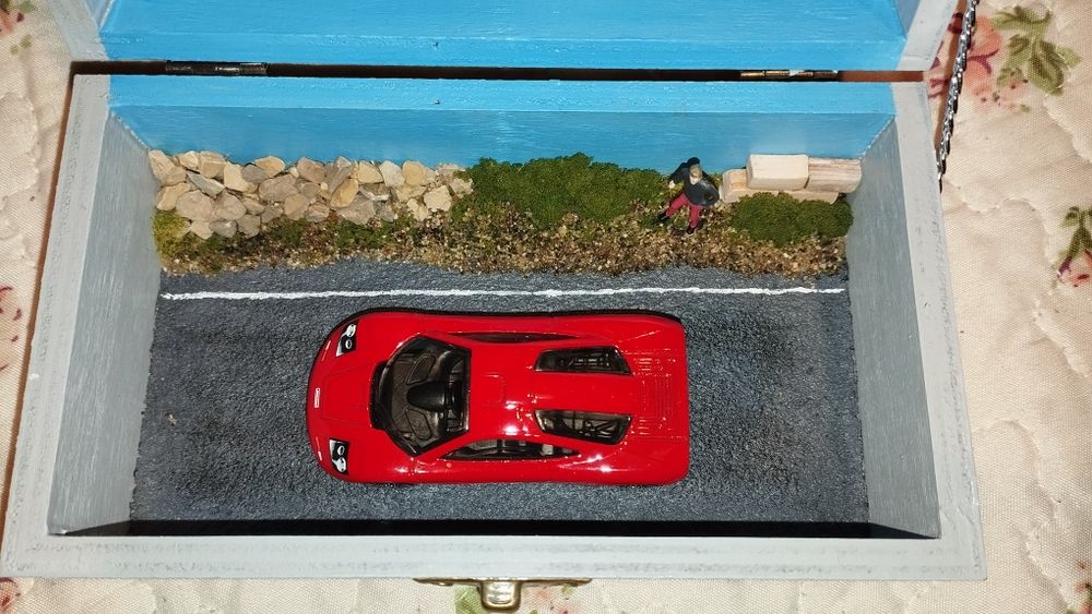 Diorama Hot wheels (Mclaren F1) Reservado