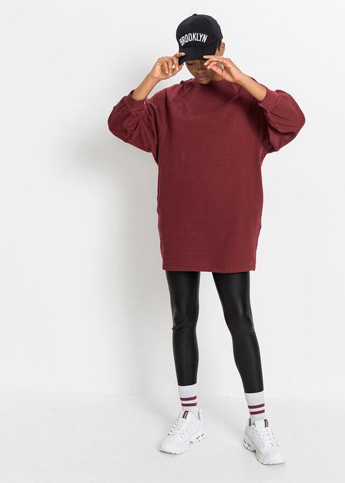 B.P.C Sukienka dresowa bordowa ^36/38