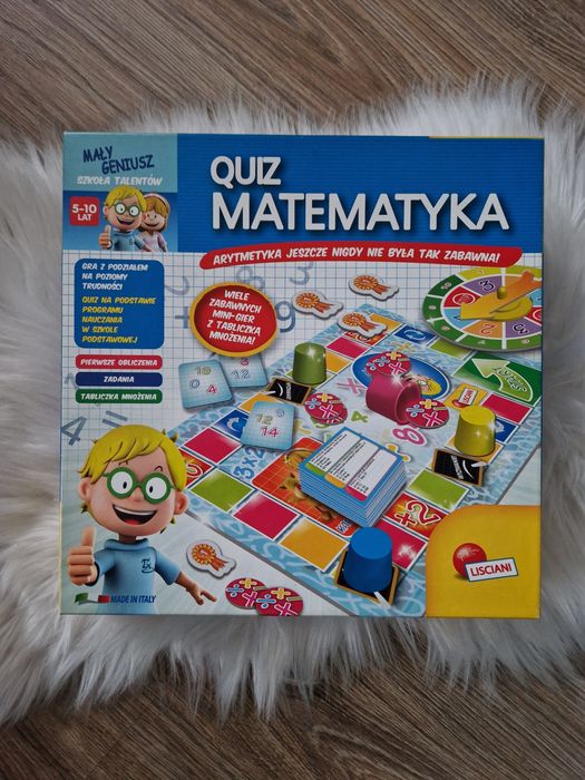 Mały Geniusz Quiz Matematyka gra 5-10 lat Lisciani