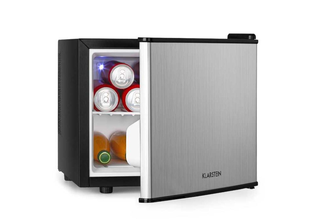 Lodówka srebrna mini lodówka 17L. Klarstein   S-326