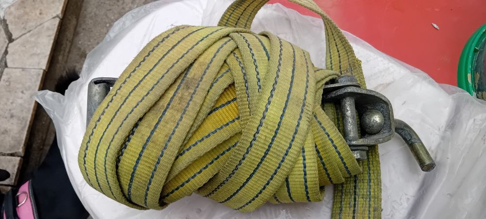 Cinta de amarração de catraca com gancho