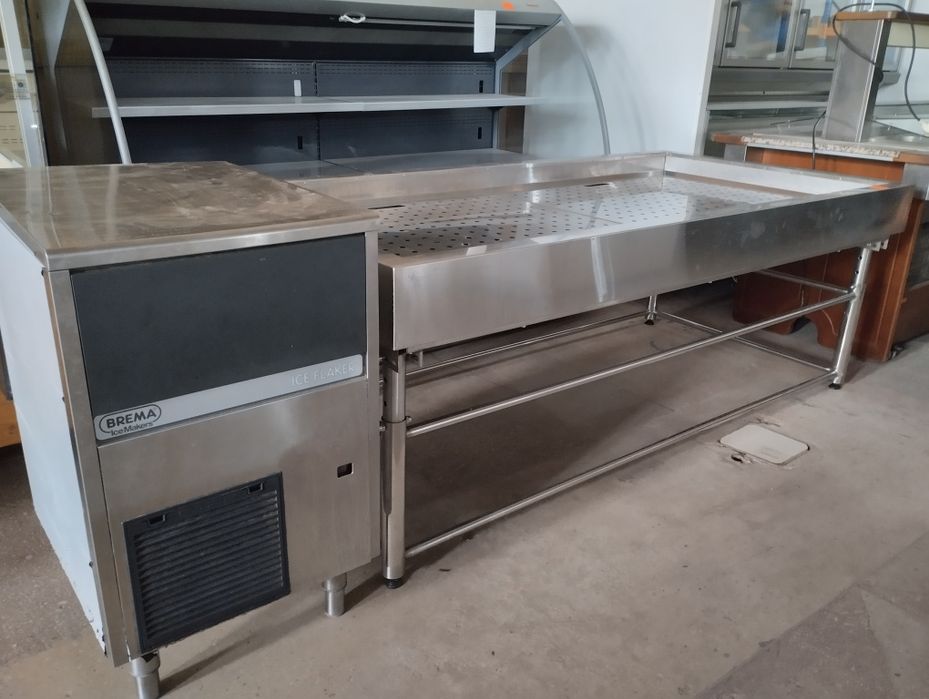 Ледогенератр чешуя лёд. Стол рыба на Льду. Нержавейка 016