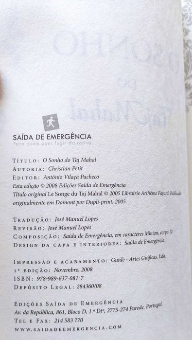 O Sonho do Taj Mahal, de Christian Petit