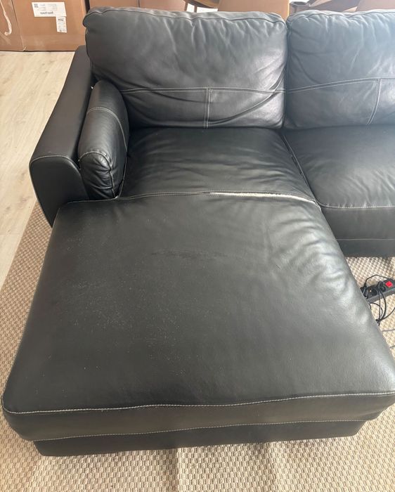 Sofá com chaise longue - venda urgente