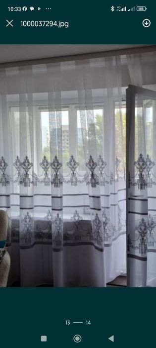 Продам шикарну нову готову пошиту тюль( ширина 6м)