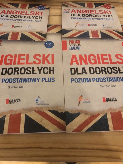 2 ksiazki Angielski dla doroslych z płytami