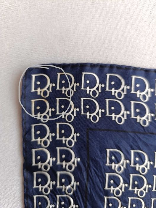 Monogramowana jedwabna apaszka Dior