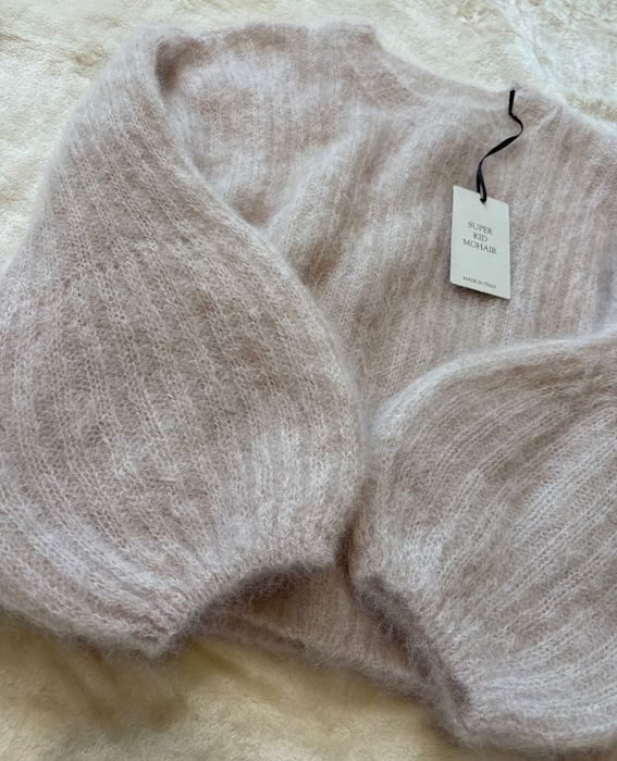 Kid moher sweter dzwonek czekolada