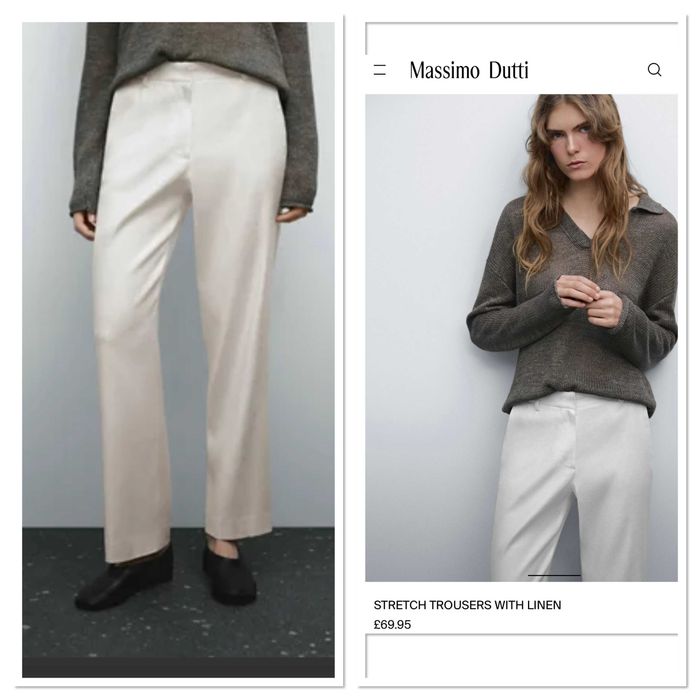 Massimo Dutti брюки льон