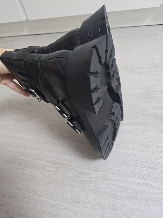 Сапоги,Ботинки деми,кожа zara